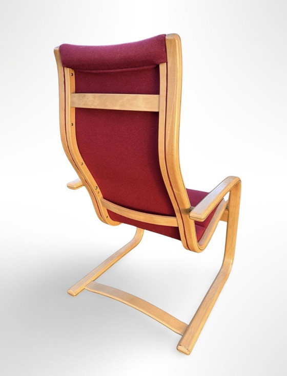 Image 1 of Fauteuil model Lamello ontworpen door Yngve Ekström en geproduceerd door Swedese.