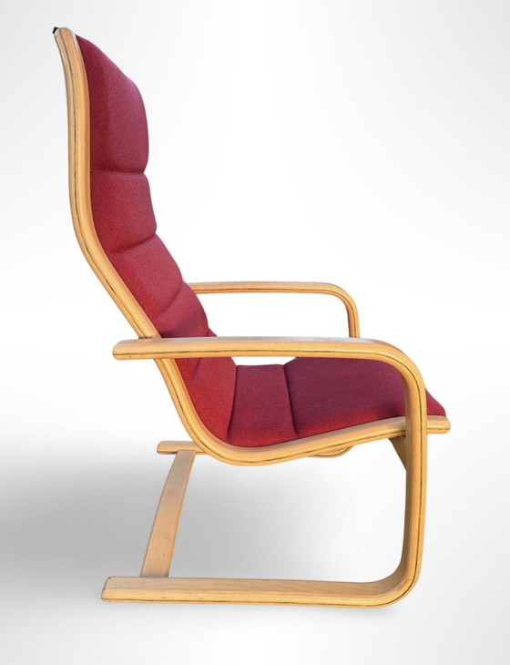 Image 1 of Fauteuil model Lamello ontworpen door Yngve Ekström en geproduceerd door Swedese.