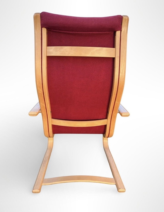 Image 1 of Fauteuil model Lamello ontworpen door Yngve Ekström en geproduceerd door Swedese.