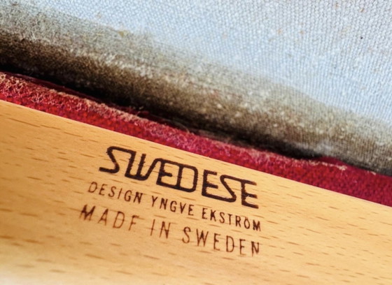 Image 1 of Fauteuil model Lamello ontworpen door Yngve Ekström en geproduceerd door Swedese.