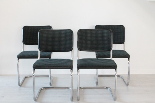 4x Thonet stoelen, model S32 Cesca door Marcel Breuer