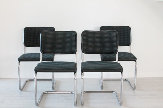 Image 1 of 4x Thonet stoelen, model S32 Cesca door Marcel Breuer