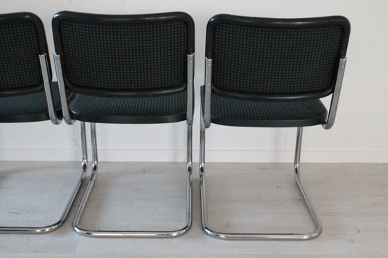 Image 1 of 4x Thonet stoelen, model S32 Cesca door Marcel Breuer