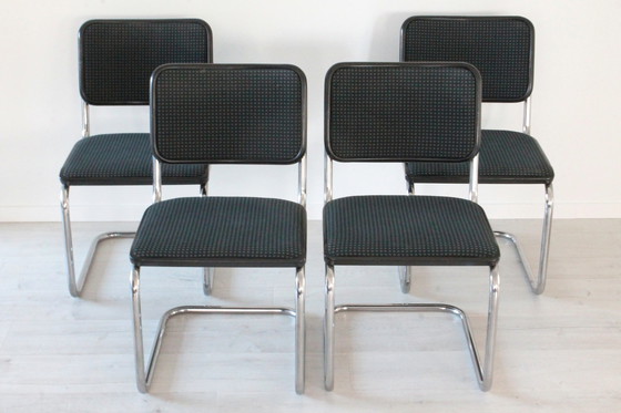 Image 1 of 4x Thonet stoelen, model S32 Cesca door Marcel Breuer