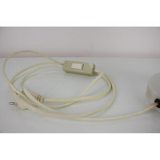 Image 1 of Lampe de table vintage en verre par Lighting glass Valasské Meziříčí, Tchécoslovaquie 1970