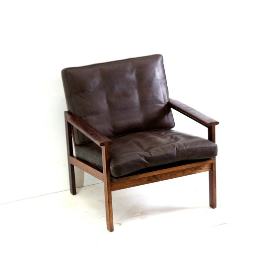 Image 1 of Model Capella Palissander Fauteuil Van Illum Wikkelsø Voor N. Eilersen, Jaren 60