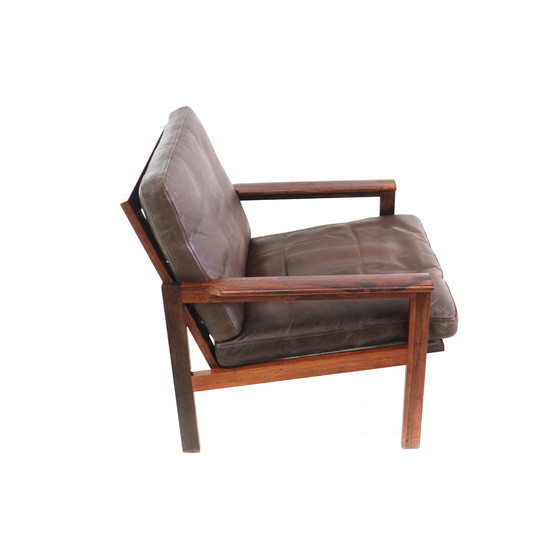 Image 1 of Model Capella Palissander Fauteuil Van Illum Wikkelsø Voor N. Eilersen, Jaren 60