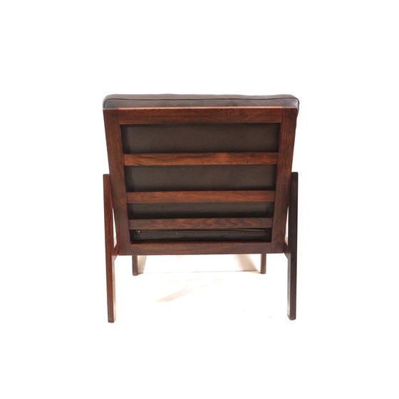 Image 1 of Model Capella Palissander Fauteuil Van Illum Wikkelsø Voor N. Eilersen, Jaren 60