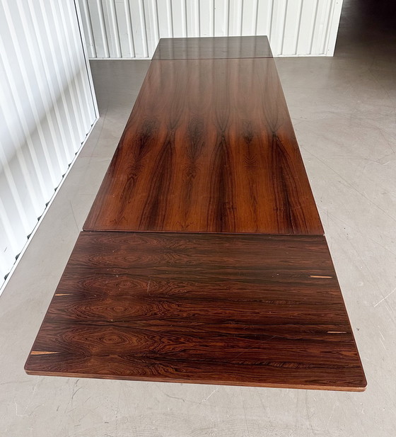 Image 1 of Grote Palissander Eettafel Jaren 60, Uitschuifbaar