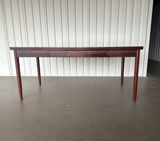 Image 1 of Grote Palissander Eettafel Jaren 60, Uitschuifbaar