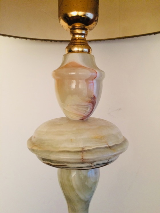 Image 1 of Vintage jaren 50 onyx lamp