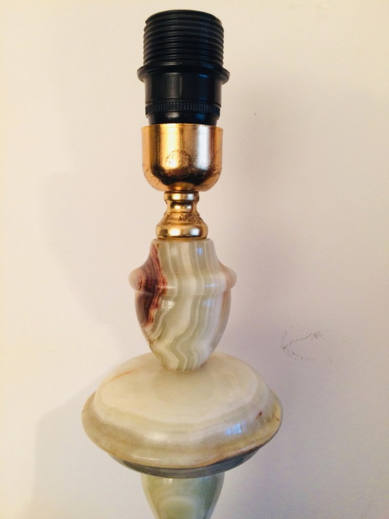 Image 1 of Vintage jaren 50 onyx lamp
