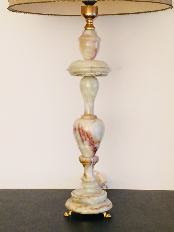 Image 1 of Vintage jaren 50 onyx lamp