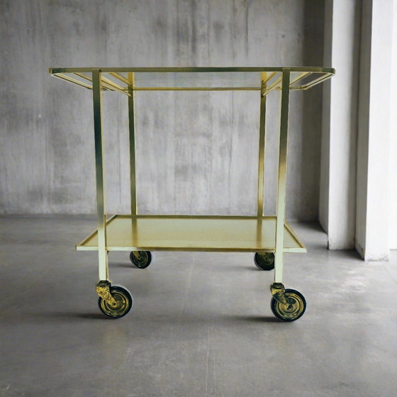 Image 1 of Mid-Century Serveerwagen Bar Trolley Bar Cart