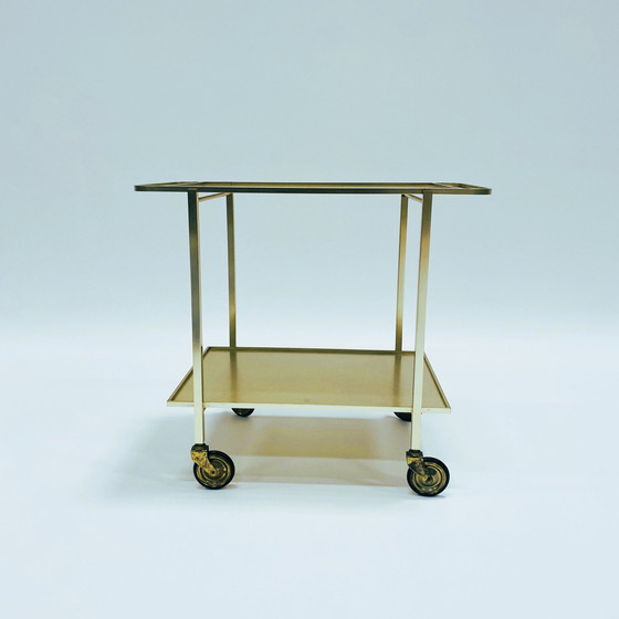 Image 1 of Mid-Century Serveerwagen Bar Trolley Bar Cart
