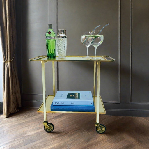 Mid-Century Serveerwagen Bar Trolley Bar Cart