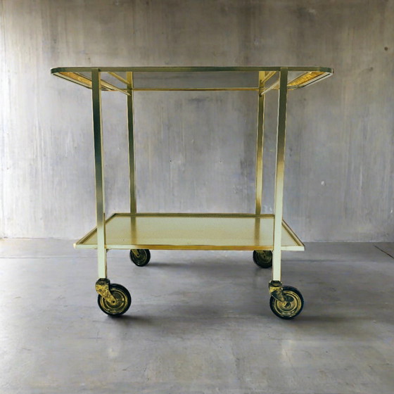 Image 1 of Mid-Century Serveerwagen Bar Trolley Bar Cart