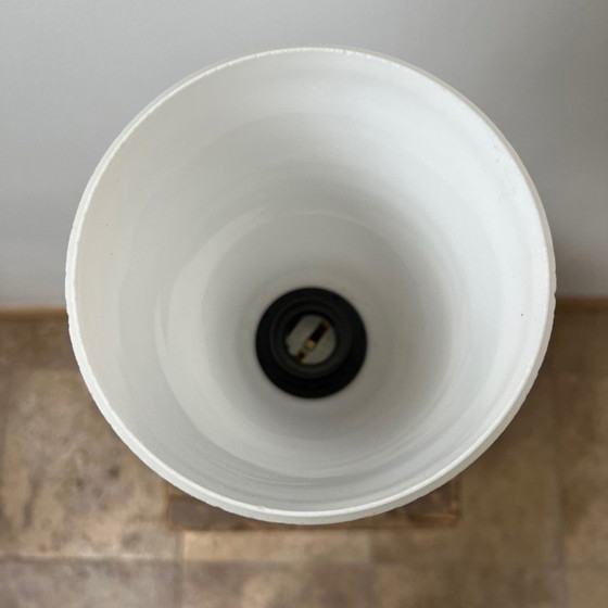 Image 1 of Vintage tafellamp in messing en opaline glas van Sonja Katzin voor Asea, Zweden 1950