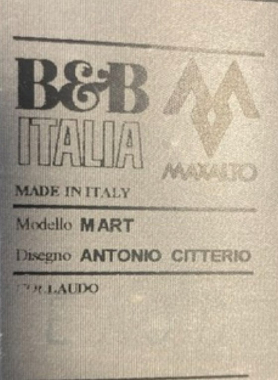 Image 1 of Mart fauteuil van Antonio Citterio voor Bb Italia, 2003