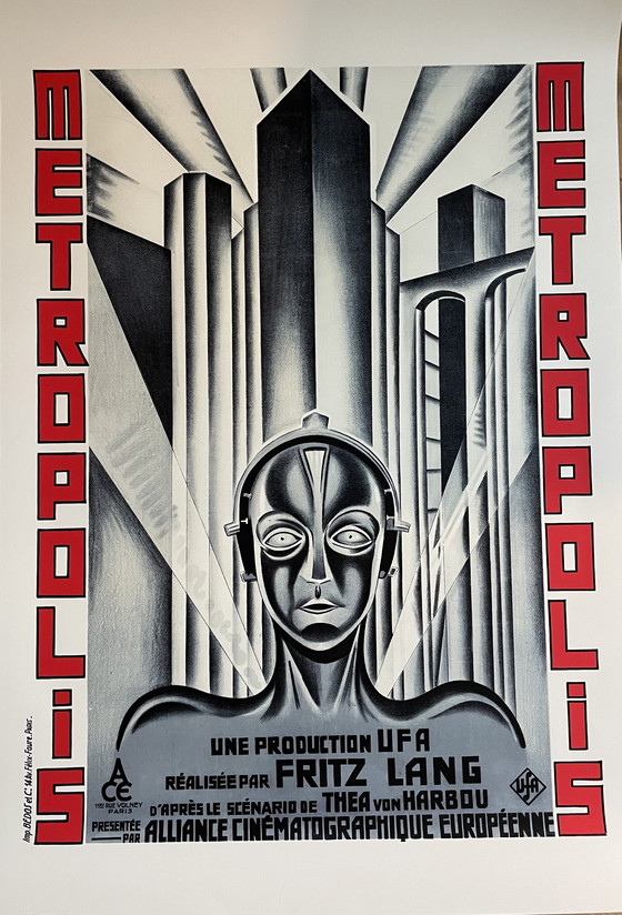 Image 1 of Heinz Schulz-Neudamm, Metropolis, 1927, Copyright Bnf -Éditions Langlaude 2017, Gedrukt in Frankrijk