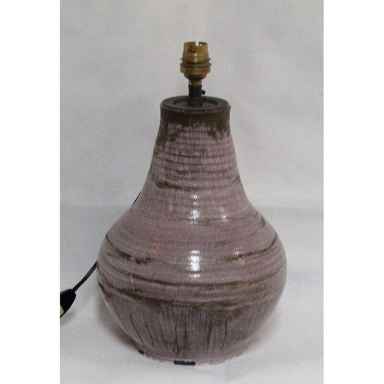 Image 1 of Vintage keramische lamp van Accolay, 1960