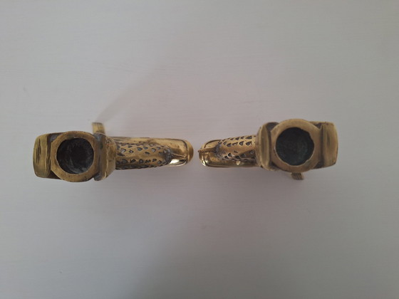 Image 1 of Vintage Bronzen Kandelaar