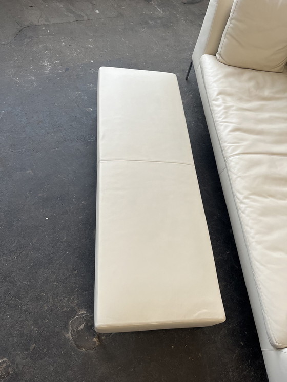 Image 1 of B&B Italia Charles designer sofa met leren voetenbankje