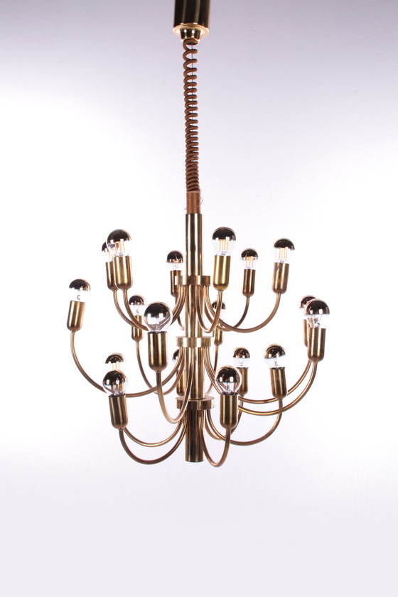 Image 1 of Vintage Italiaanse Hanglamp Hollywood Regency