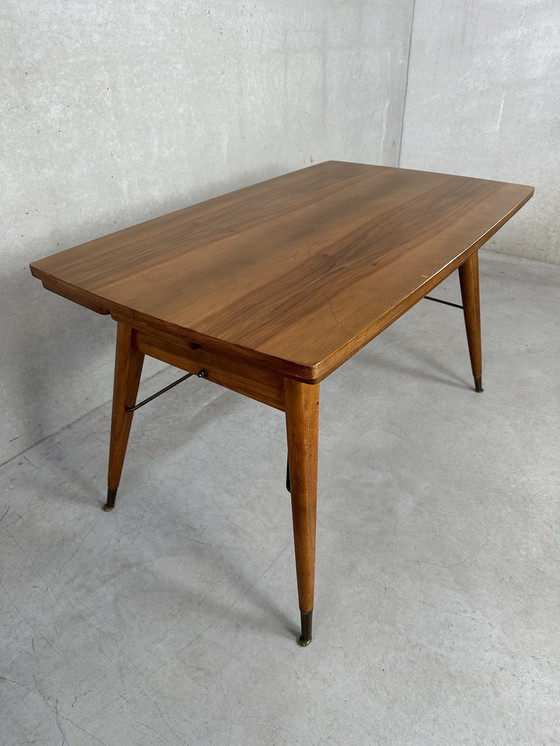 Image 1 of Vintage verstelbare tafel (hoogte en breedte)