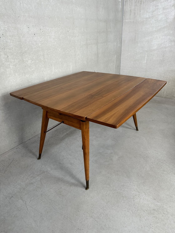 Image 1 of Vintage verstelbare tafel (hoogte en breedte)