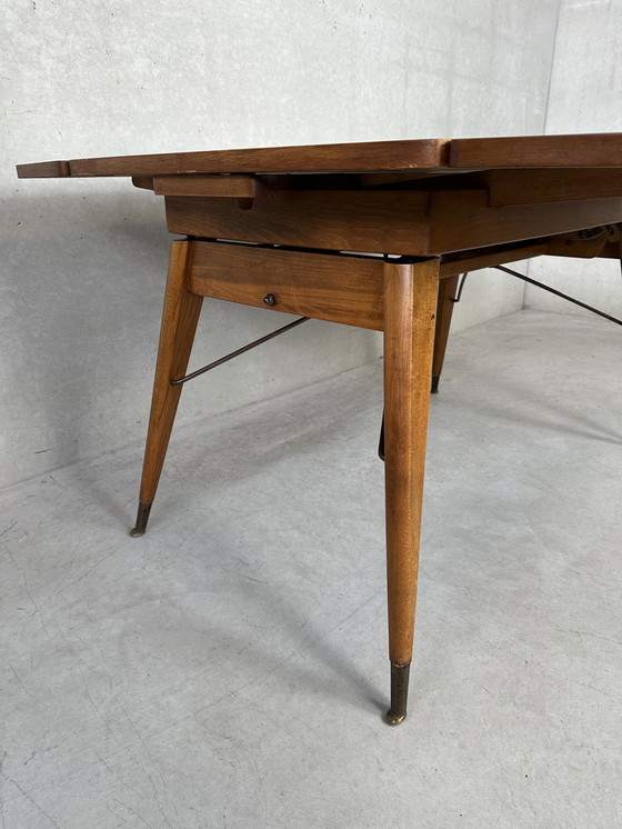 Image 1 of Vintage verstelbare tafel (hoogte en breedte)