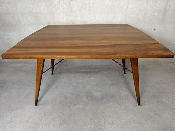 Image 1 of Vintage verstelbare tafel (hoogte en breedte)