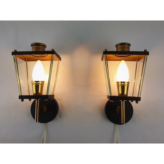 Image 1 of Paar vintage wandlampen van Pietro Chiesa voor Fontana Arte, 1960