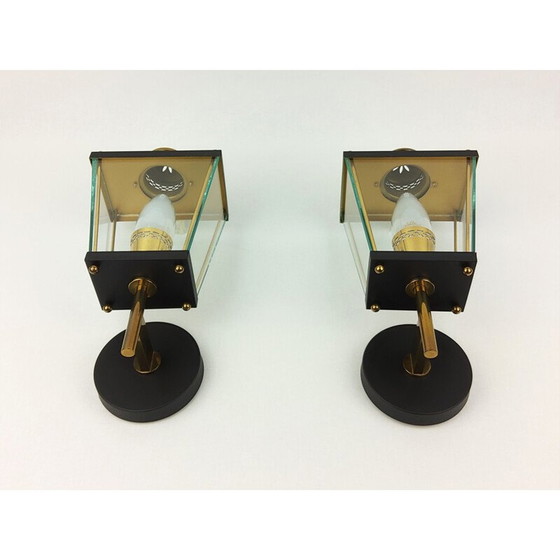 Image 1 of Paar vintage wandlampen van Pietro Chiesa voor Fontana Arte, 1960