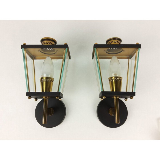 Image 1 of Paar vintage wandlampen van Pietro Chiesa voor Fontana Arte, 1960