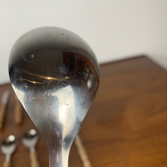 Image 1 of Houten bestekset voor 6 personen, Duitsland, 1970