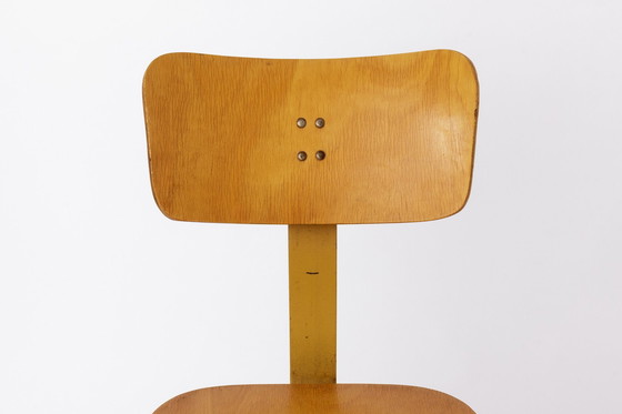 Image 1 of Set van 3 industriële vintage draaistoelen - Duits ontwerp 1950S