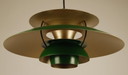 Louis Poulsen PH5 hanglamp groen/goud