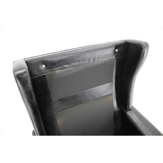 Image 1 of Vintage leren fauteuil, Denemarken 1970