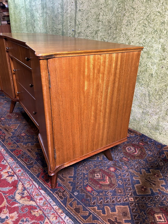 Image 1 of Mid century retro vintage teak dressoir van William Lawrence 1960