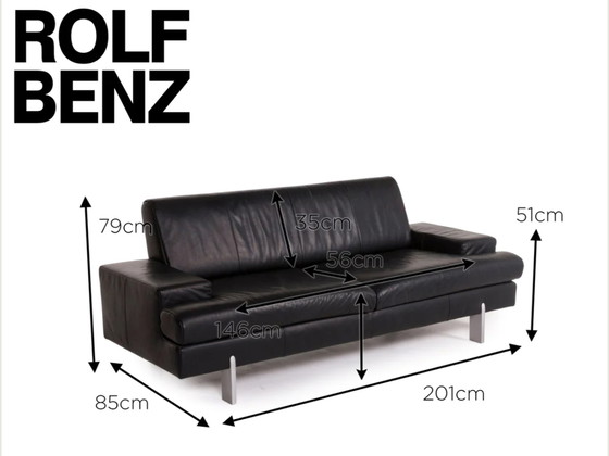 Image 1 of Leren bank Rolf Benz 644