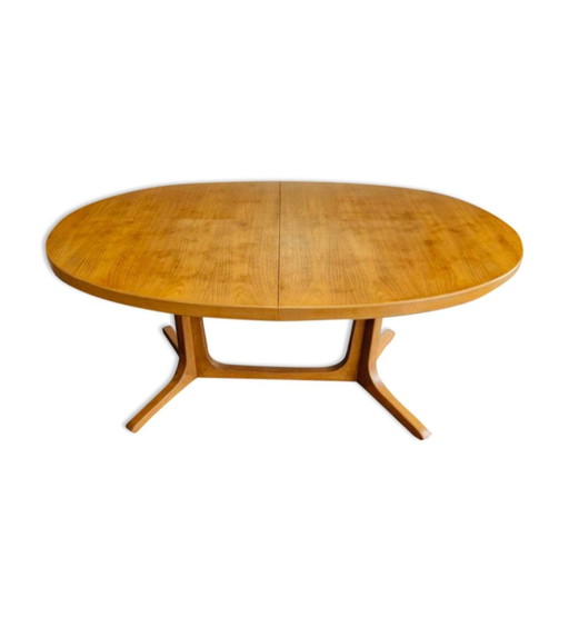 Baumann uitschuifbare tafel van teak en palissander, 1970
