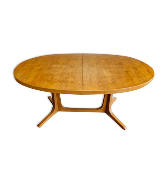 Image 1 of Baumann uitschuifbare tafel van teak en palissander, 1970
