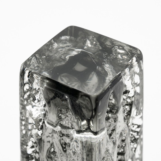 Image 1 of Brutalistisch blokglas Vaas Kwartet Kurt Wokan Ingrid Glas Eisglas Borckenglas AT