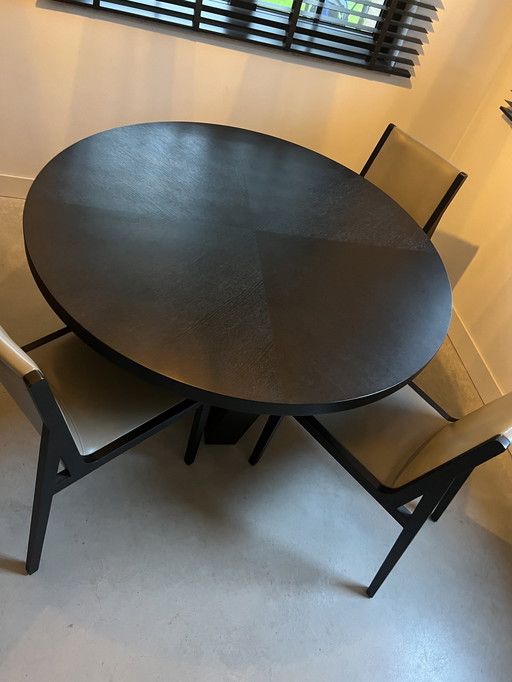 Camerich Tafel + 6 Camerich Stoelen 