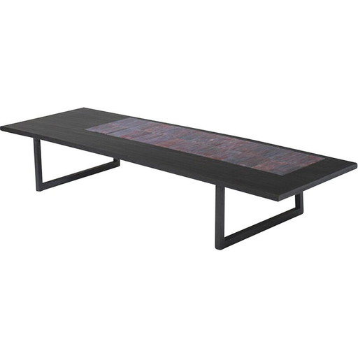 Vintage salontafel van hout en keramiek van Joaquim Teinreiro, 1970