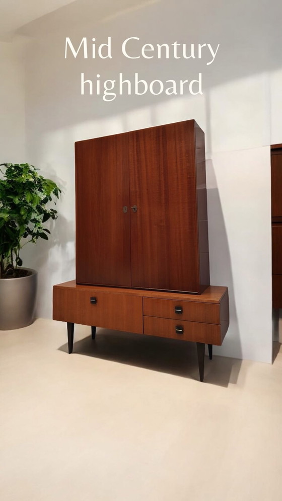 Image 1 of Mid Century Highboard