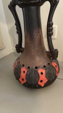 Vintage keramiek vloerlamp