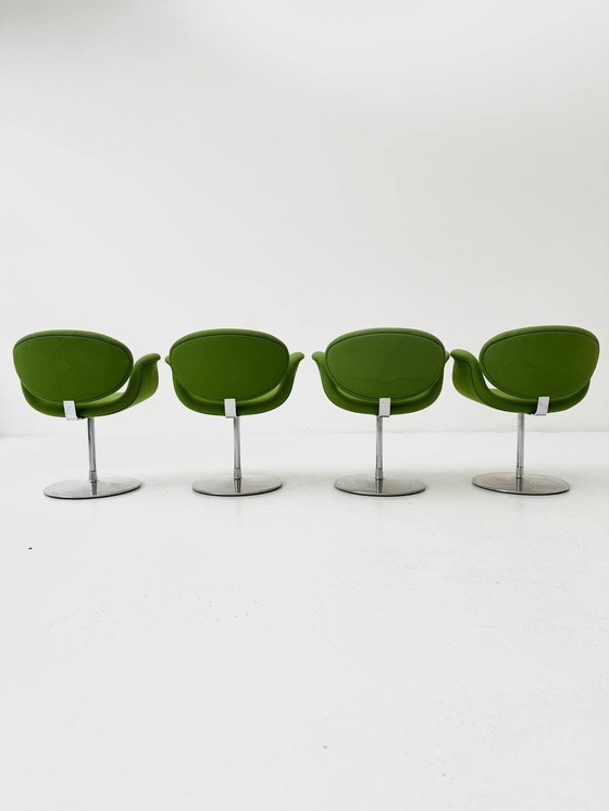 Image 1 of Set van 4 Little Tulip draaistoelen van Pierre Paulin voor Artifort, 1970