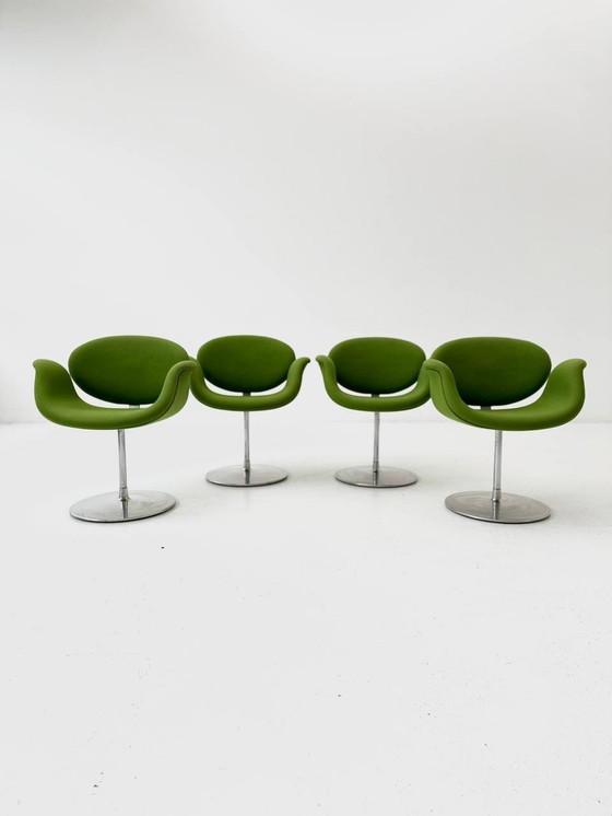 Image 1 of Set van 4 Little Tulip draaistoelen van Pierre Paulin voor Artifort, 1970